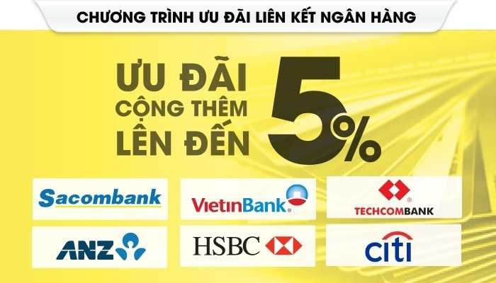 Ưu đãi liên kết từ ngân hàng tại Nguyễn Kim